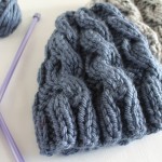 Chunky Cable Knit Hat